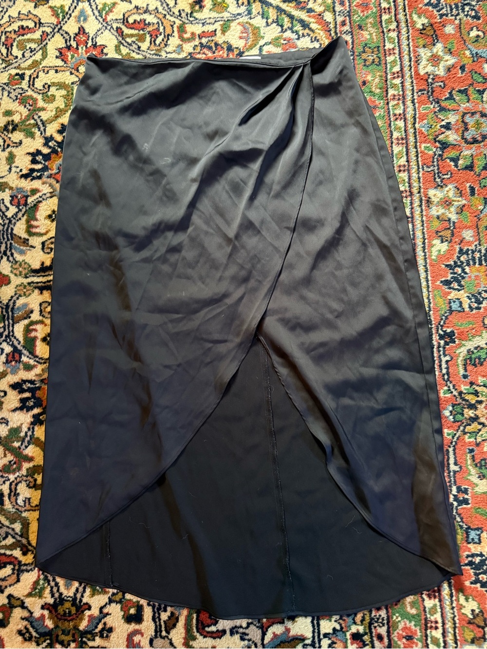 Urban Outfitters Black High-Low Wrap Skirt